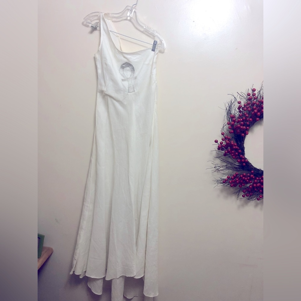 Handmade ankh one strap dress